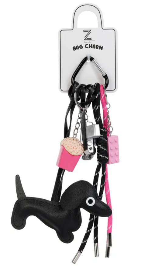 3 - POPCORN DOGGIE CAMERA BAG CHARM